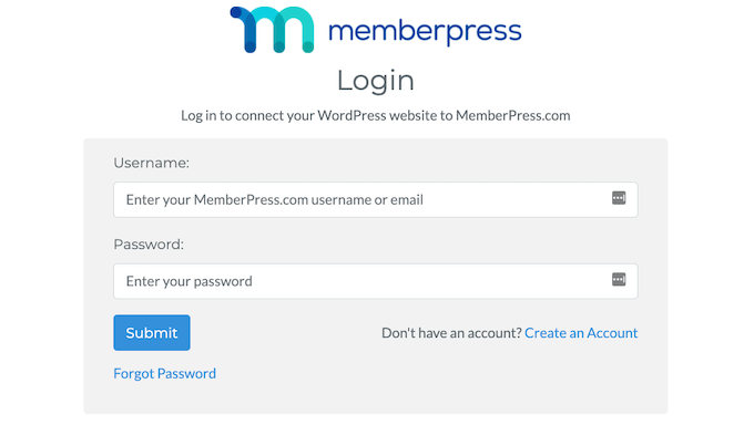 Logging into your MemberPress account