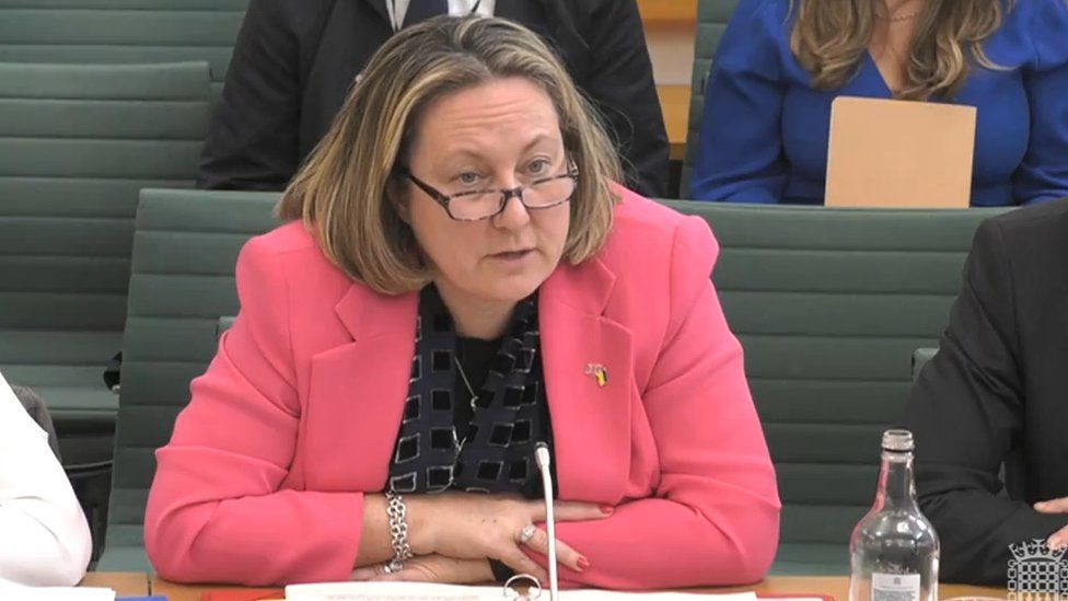 Transport Secretary Anne-Marie Trevelyan answering questions from the Transport Select Committee