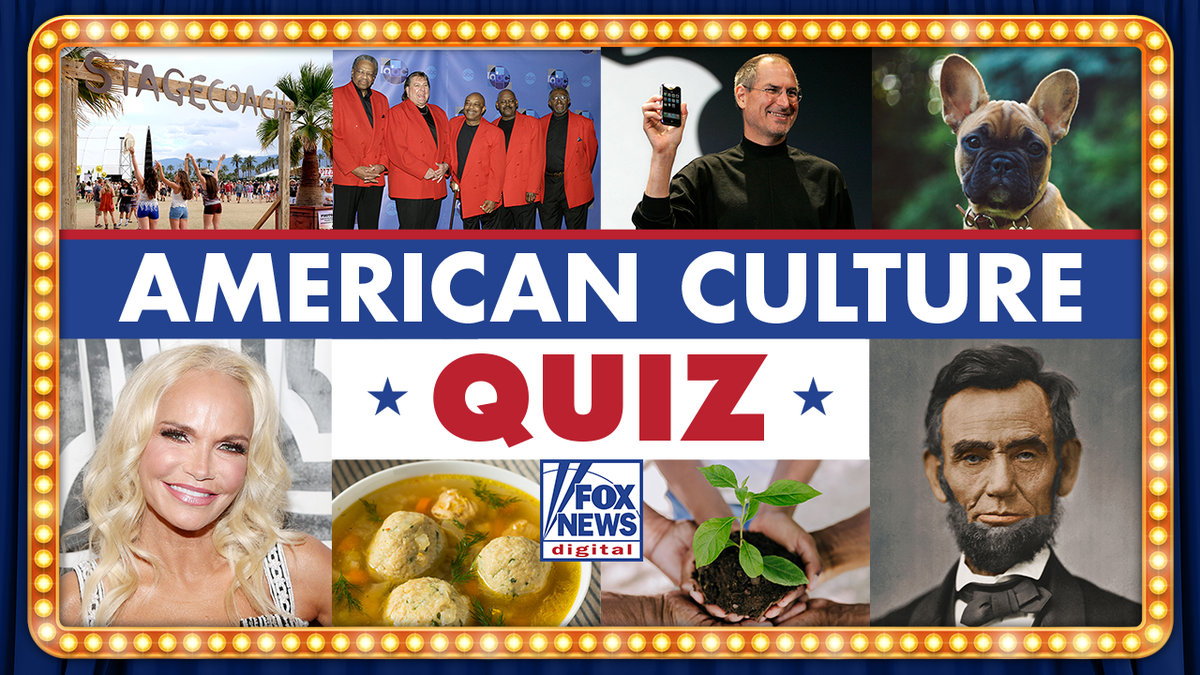 American culture quiz with variety of images